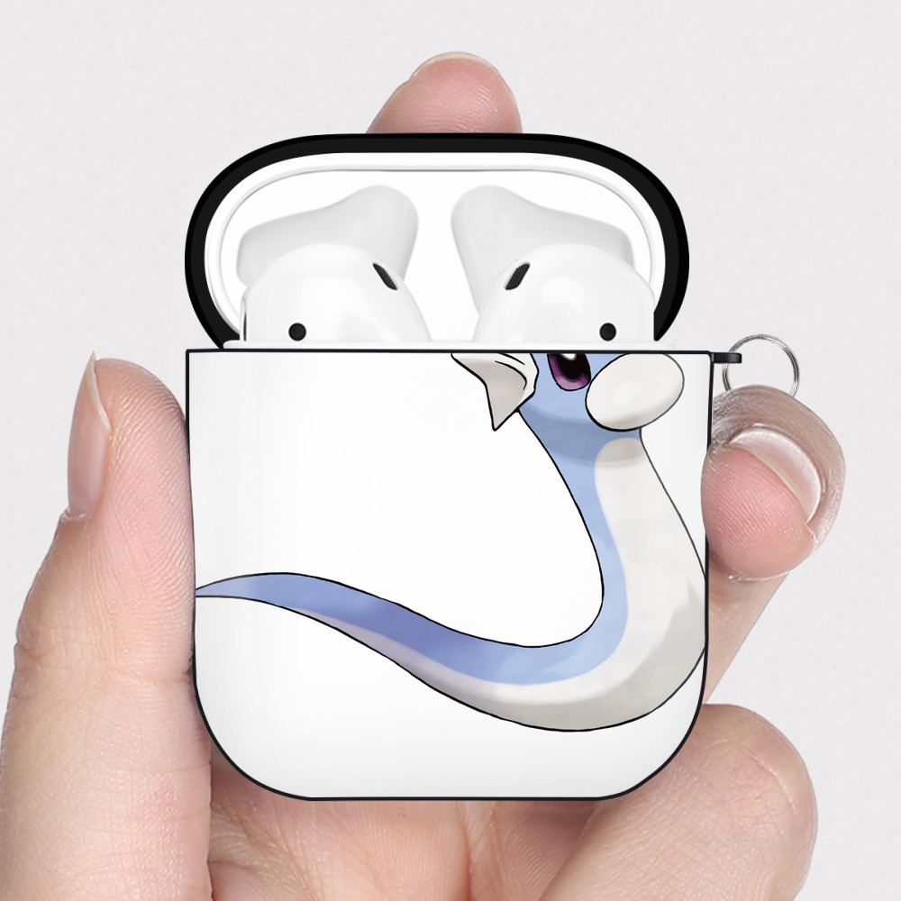 （画像用） ポケットモンスター Pokémon AirPods 第2世代保護ケース ハードシェル ブラック 耐衝撃・防指紋・カラビナ付き