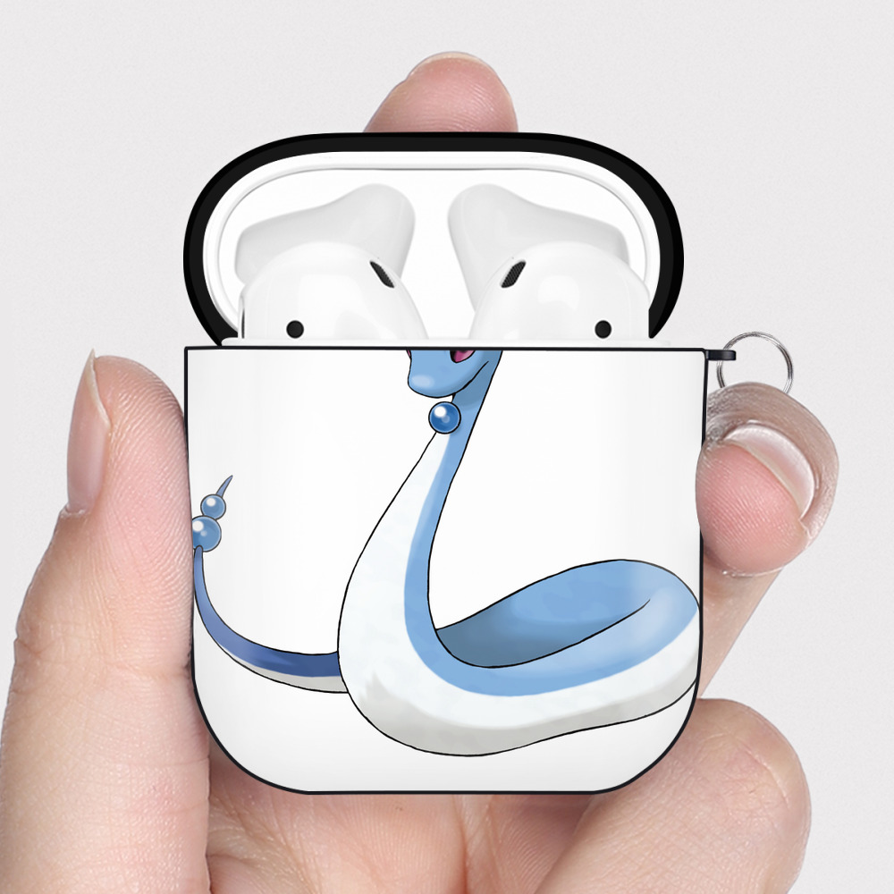 （画像用） ポケットモンスター Pokémon AirPods 第2世代保護ケース ハードシェル ブラック 耐衝撃・防指紋・カラビナ付き