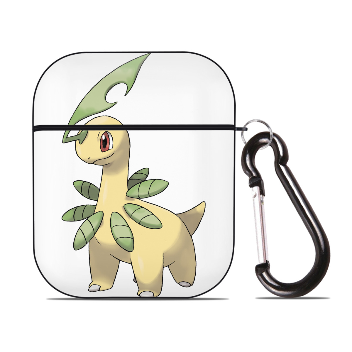 （画像用） ポケットモンスター Pokémon AirPods 第2世代保護ケース ハードシェル ブラック 耐衝撃・防指紋・カラビナ付き