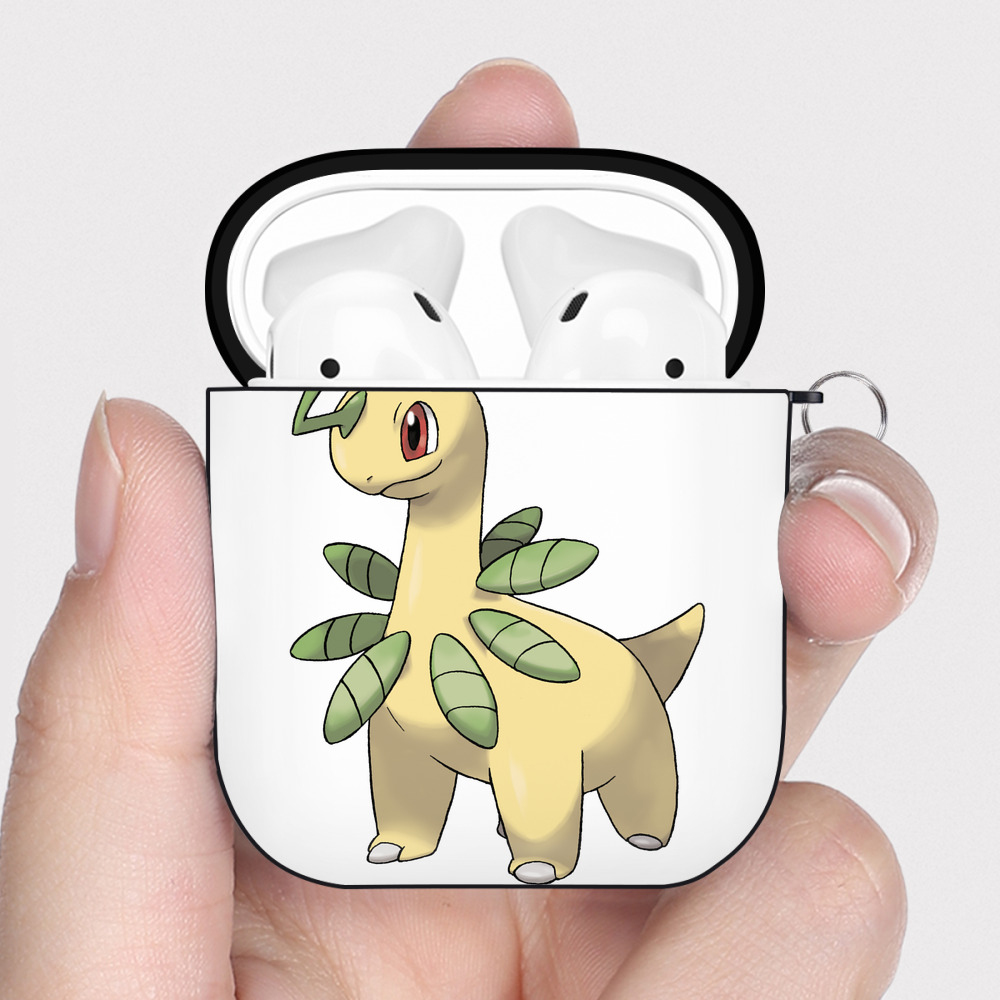 （画像用） ポケットモンスター Pokémon AirPods 第2世代保護ケース ハードシェル ブラック 耐衝撃・防指紋・カラビナ付き