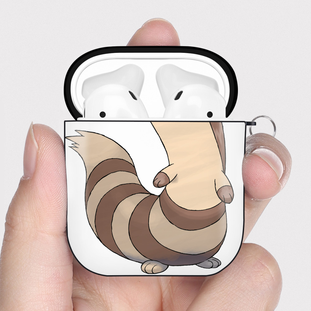 （画像用） ポケットモンスター Pokémon AirPods 第2世代保護ケース ハードシェル ブラック 耐衝撃・防指紋・カラビナ付き