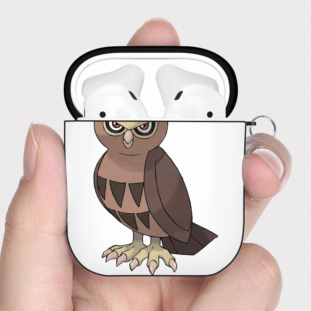 （画像用） ポケットモンスター Pokémon AirPods 第2世代保護ケース ハードシェル ブラック 耐衝撃・防指紋・カラビナ付き
