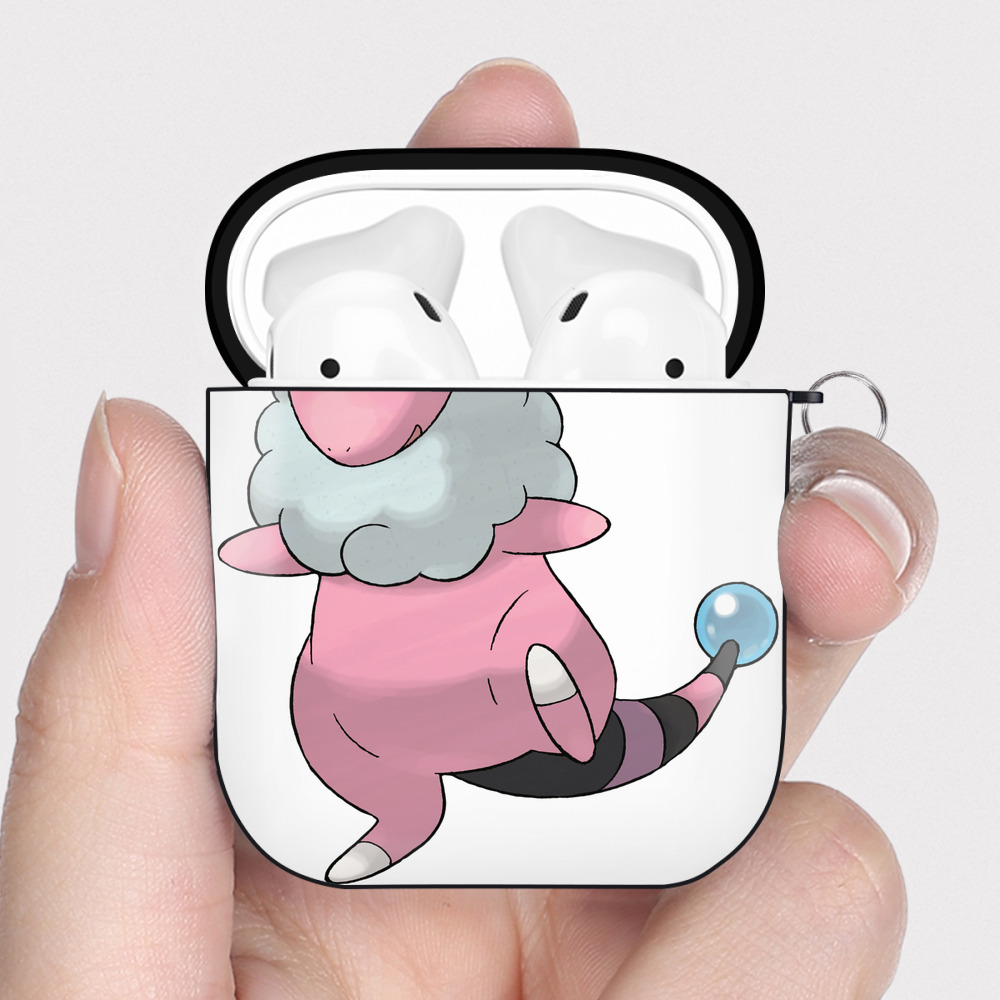 （画像用） ポケットモンスター Pokémon AirPods 第2世代保護ケース ハードシェル ブラック 耐衝撃・防指紋・カラビナ付き