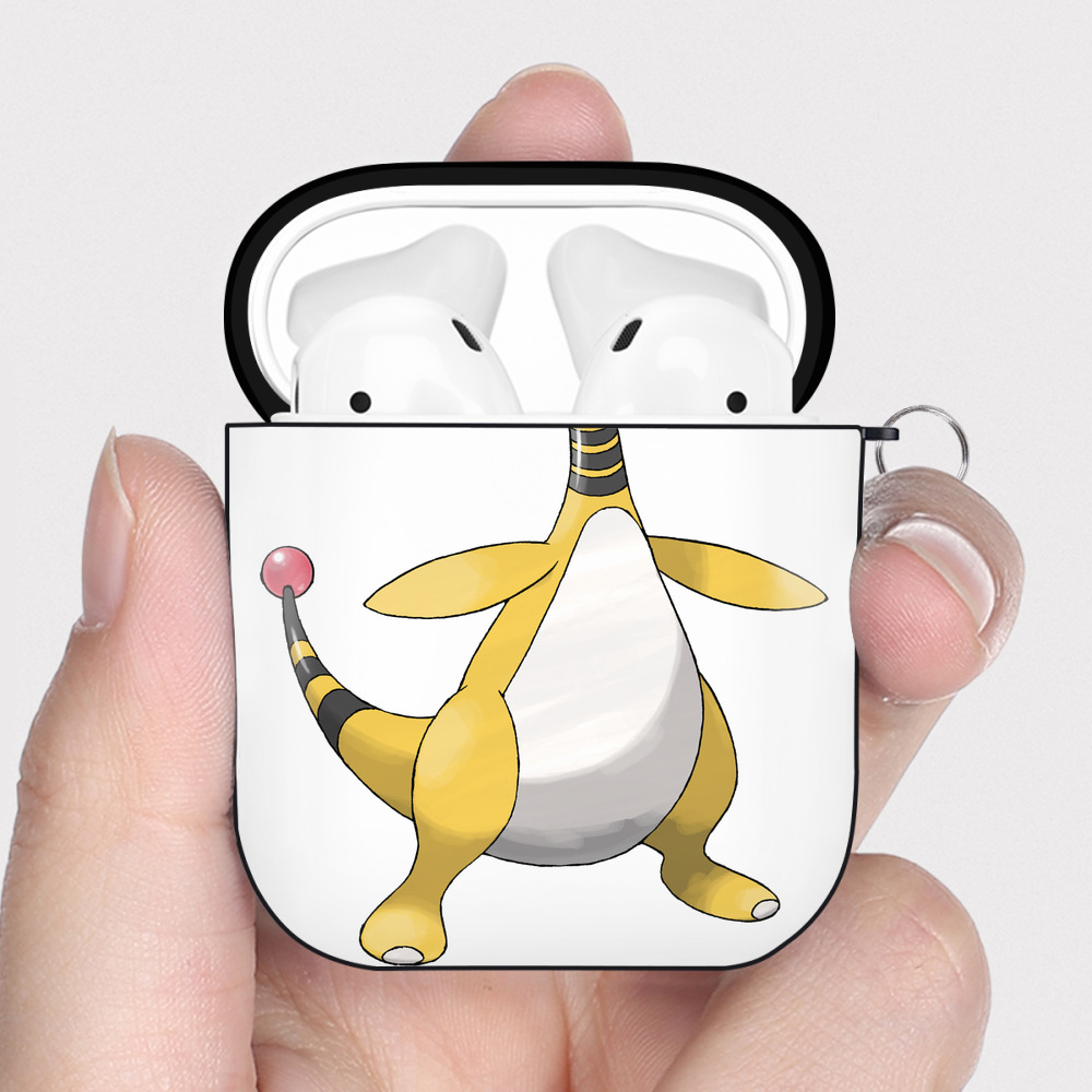 （画像用） ポケットモンスター Pokémon AirPods 第2世代保護ケース ハードシェル ブラック 耐衝撃・防指紋・カラビナ付き