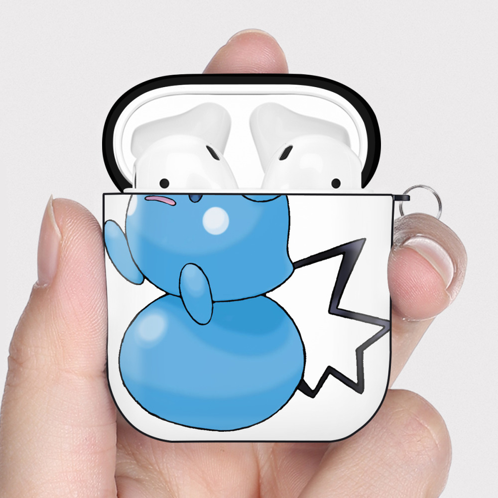 （画像用） ポケットモンスター Pokémon AirPods 第2世代保護ケース ハードシェル ブラック 耐衝撃・防指紋・カラビナ付き