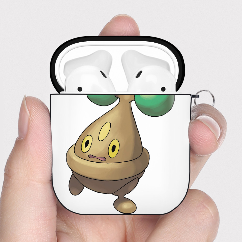 （画像用） ポケットモンスター Pokémon AirPods 第2世代保護ケース ハードシェル ブラック 耐衝撃・防指紋・カラビナ付き