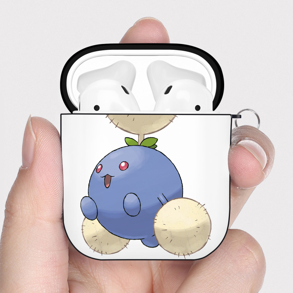 （画像用） ポケットモンスター Pokémon AirPods 第2世代保護ケース ハードシェル ブラック 耐衝撃・防指紋・カラビナ付き