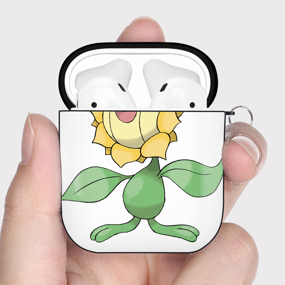 （画像用） ポケットモンスター Pokémon AirPods 第2世代保護ケース ハードシェル ブラック 耐衝撃・防指紋・カラビナ付き