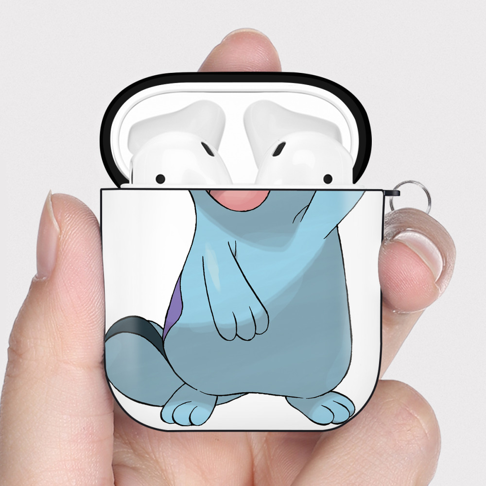 （画像用） ポケットモンスター Pokémon AirPods 第2世代保護ケース ハードシェル ブラック 耐衝撃・防指紋・カラビナ付き