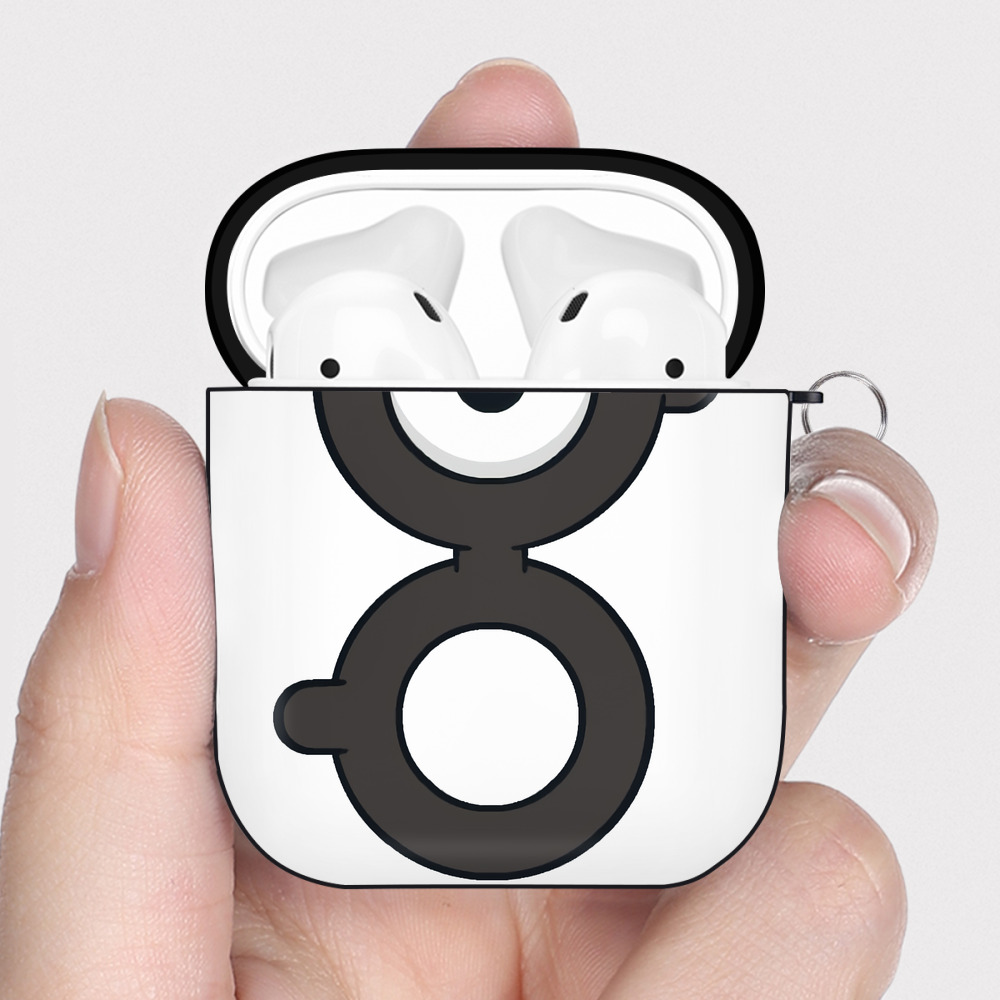 （画像用） ポケットモンスター Pokémon AirPods 第2世代保護ケース ハードシェル ブラック 耐衝撃・防指紋・カラビナ付き