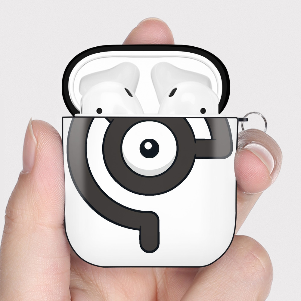 （画像用） ポケットモンスター Pokémon AirPods 第2世代保護ケース ハードシェル ブラック 耐衝撃・防指紋・カラビナ付き
