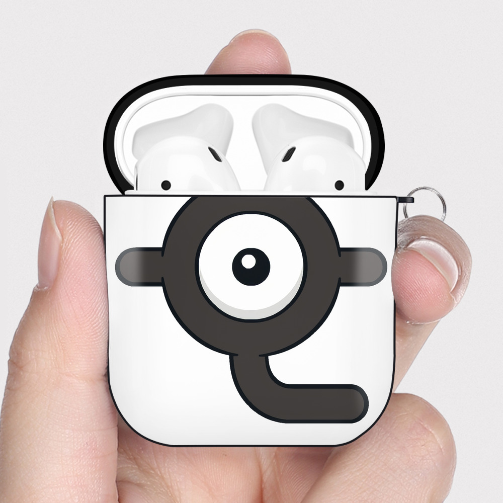 （画像用） ポケットモンスター Pokémon AirPods 第2世代保護ケース ハードシェル ブラック 耐衝撃・防指紋・カラビナ付き