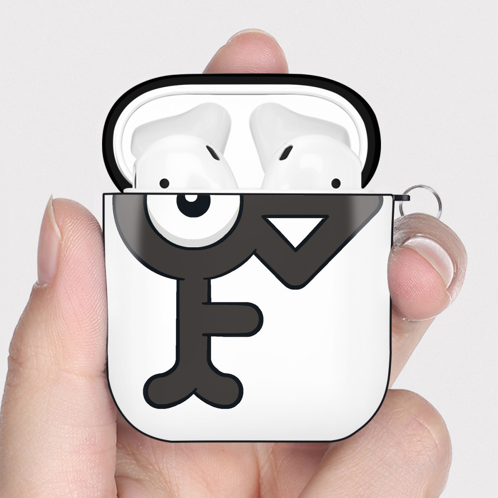 （画像用） ポケットモンスター Pokémon AirPods 第2世代保護ケース ハードシェル ブラック 耐衝撃・防指紋・カラビナ付き