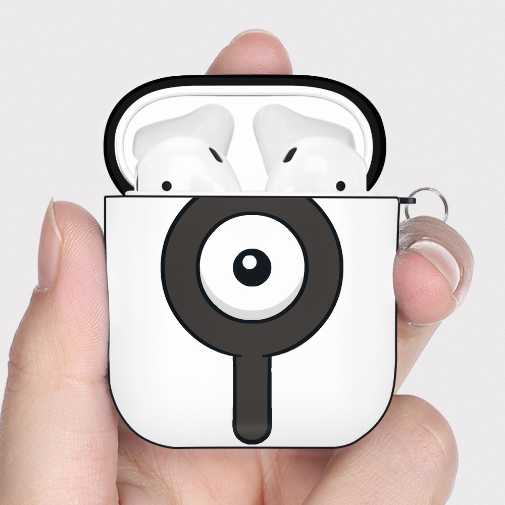 （画像用） ポケットモンスター Pokémon AirPods 第2世代保護ケース ハードシェル ブラック 耐衝撃・防指紋・カラビナ付き