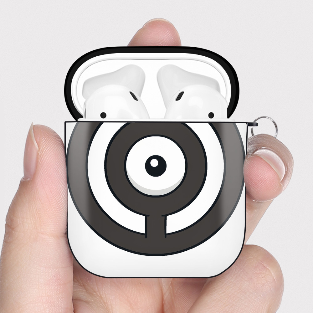 （画像用） ポケットモンスター Pokémon AirPods 第2世代保護ケース ハードシェル ブラック 耐衝撃・防指紋・カラビナ付き