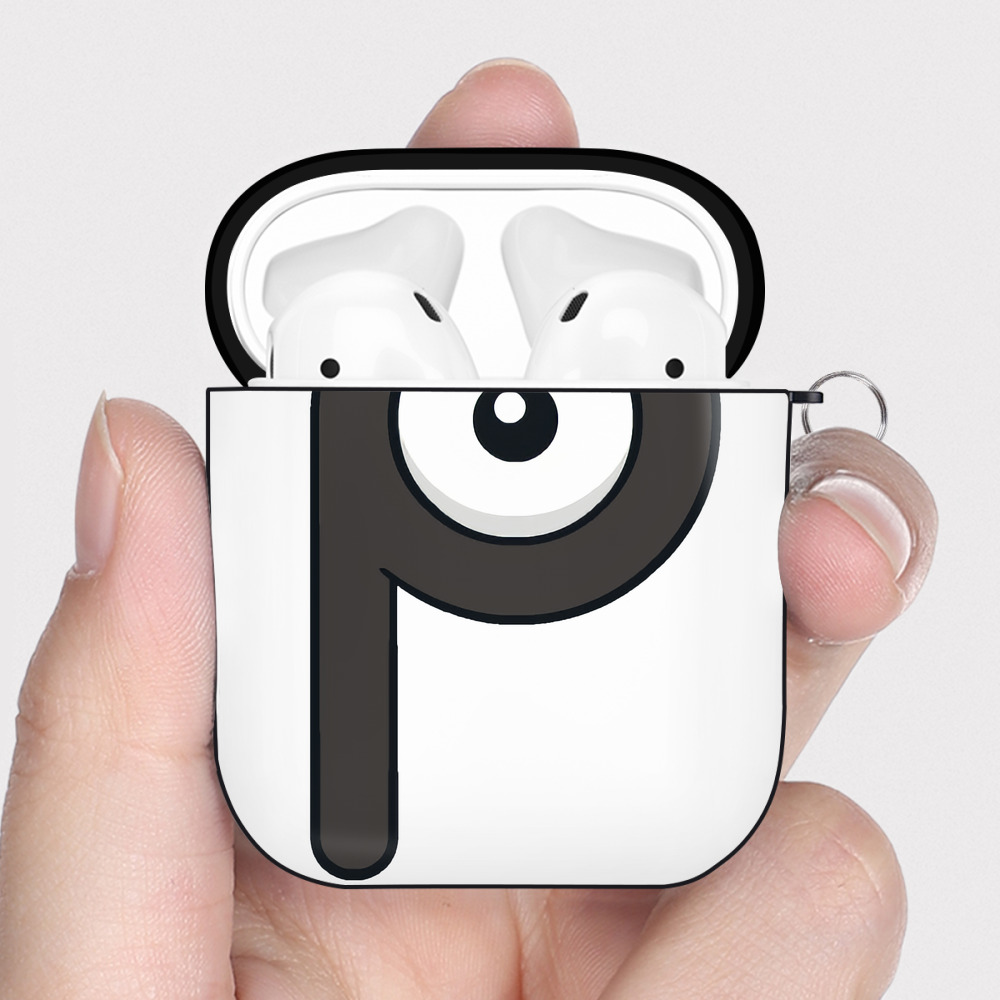 （画像用） ポケットモンスター Pokémon AirPods 第2世代保護ケース ハードシェル ブラック 耐衝撃・防指紋・カラビナ付き