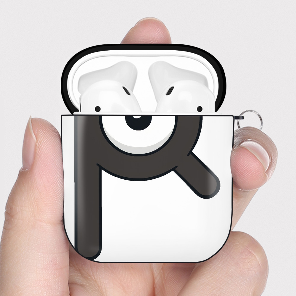 （画像用） ポケットモンスター Pokémon AirPods 第2世代保護ケース ハードシェル ブラック 耐衝撃・防指紋・カラビナ付き