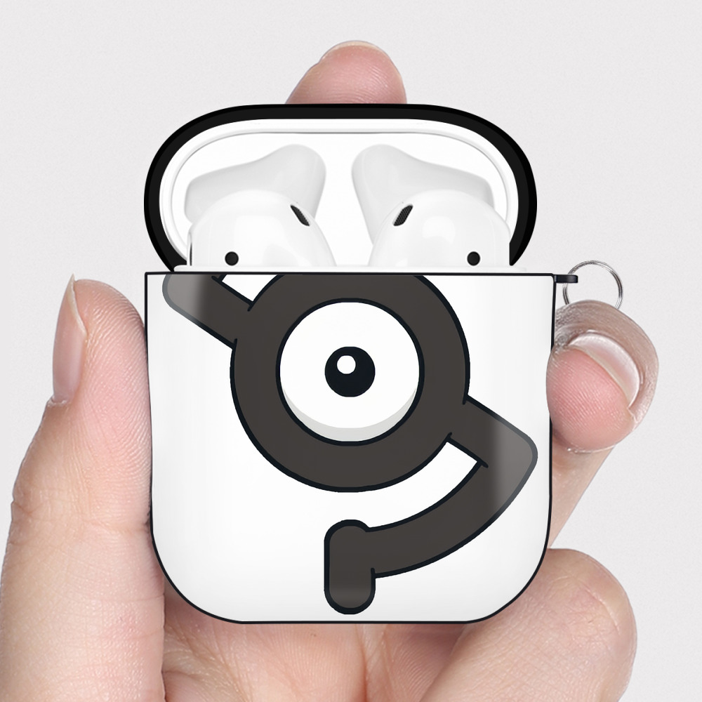 （画像用） ポケットモンスター Pokémon AirPods 第2世代保護ケース ハードシェル ブラック 耐衝撃・防指紋・カラビナ付き