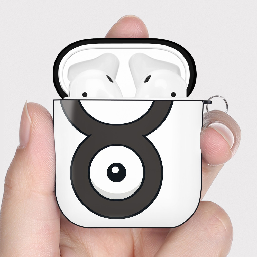 （画像用） ポケットモンスター Pokémon AirPods 第2世代保護ケース ハードシェル ブラック 耐衝撃・防指紋・カラビナ付き