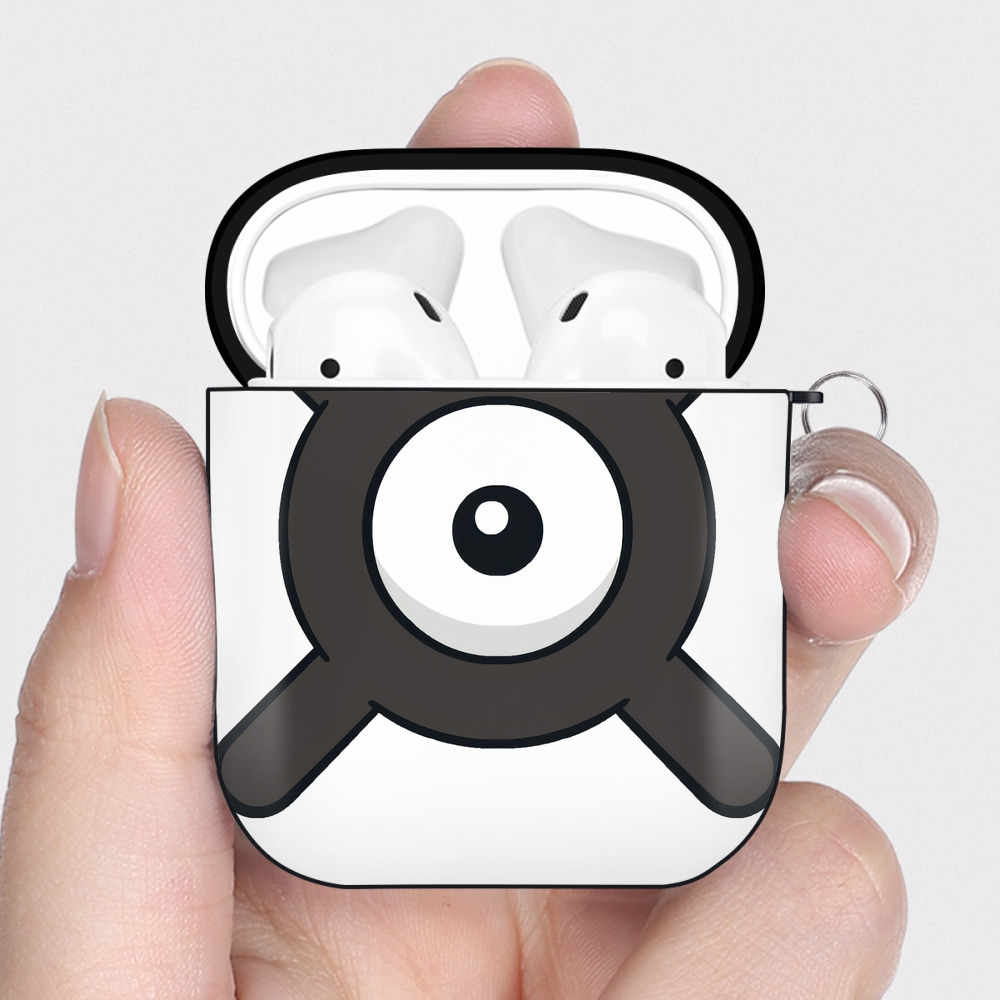 （画像用） ポケットモンスター Pokémon AirPods 第2世代保護ケース ハードシェル ブラック 耐衝撃・防指紋・カラビナ付き