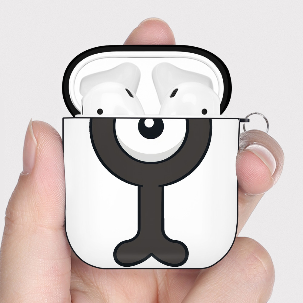 （画像用） ポケットモンスター Pokémon AirPods 第2世代保護ケース ハードシェル ブラック 耐衝撃・防指紋・カラビナ付き
