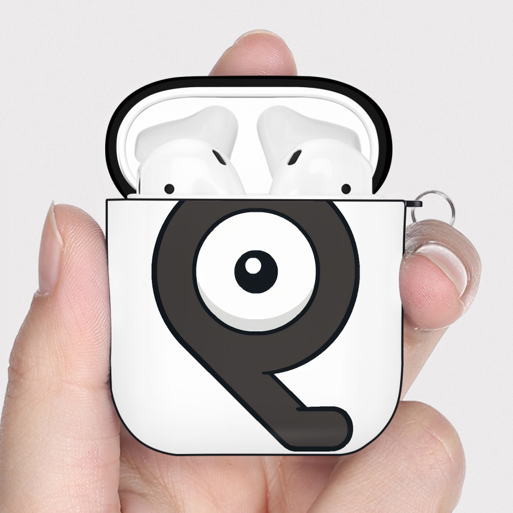 （画像用） ポケットモンスター Pokémon AirPods 第2世代保護ケース ハードシェル ブラック 耐衝撃・防指紋・カラビナ付き