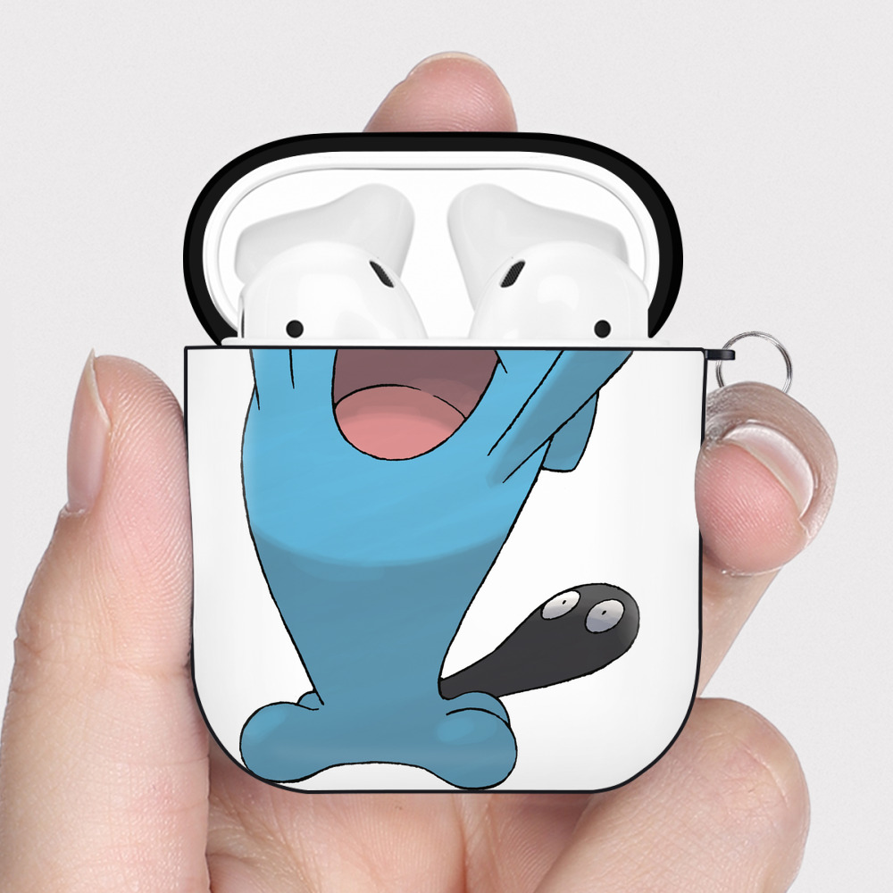 （画像用） ポケットモンスター Pokémon AirPods 第2世代保護ケース ハードシェル ブラック 耐衝撃・防指紋・カラビナ付き