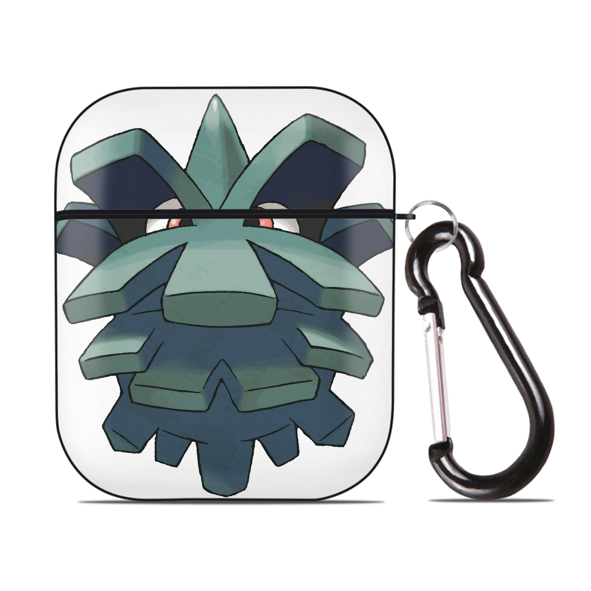 （画像用） ポケットモンスター Pokémon AirPods 第2世代保護ケース ハードシェル ブラック 耐衝撃・防指紋・カラビナ付き