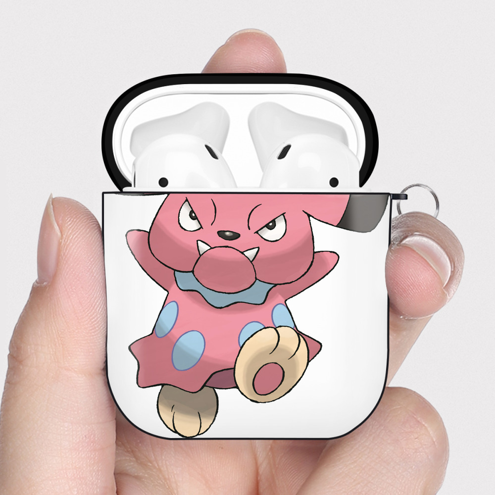 （画像用） ポケットモンスター Pokémon AirPods 第2世代保護ケース ハードシェル ブラック 耐衝撃・防指紋・カラビナ付き