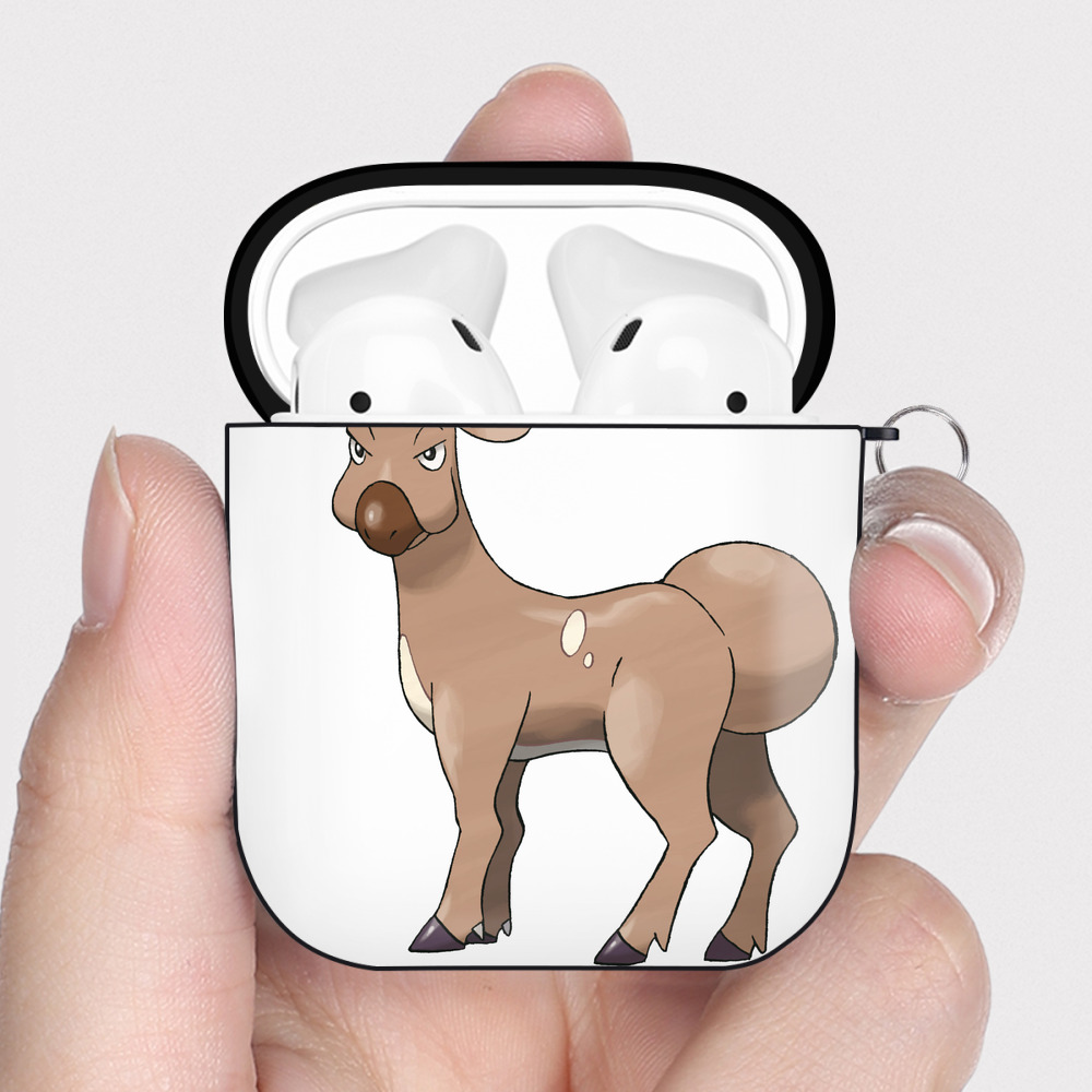 （画像用） ポケットモンスター Pokémon AirPods 第2世代保護ケース ハードシェル ブラック 耐衝撃・防指紋・カラビナ付き