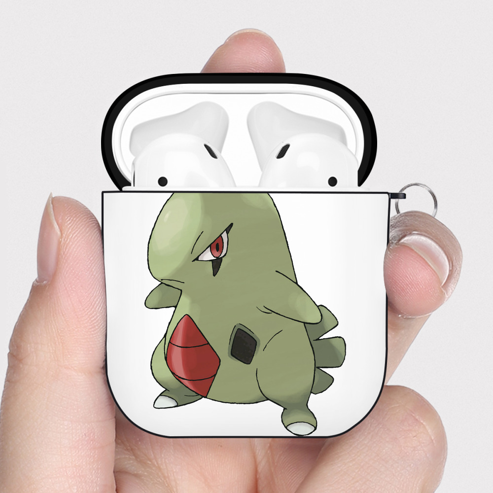 （画像用） ポケットモンスター Pokémon AirPods 第2世代保護ケース ハードシェル ブラック 耐衝撃・防指紋・カラビナ付き