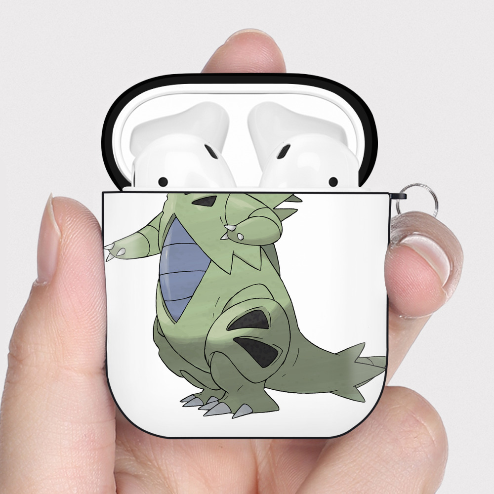 （画像用） ポケットモンスター Pokémon AirPods 第2世代保護ケース ハードシェル ブラック 耐衝撃・防指紋・カラビナ付き