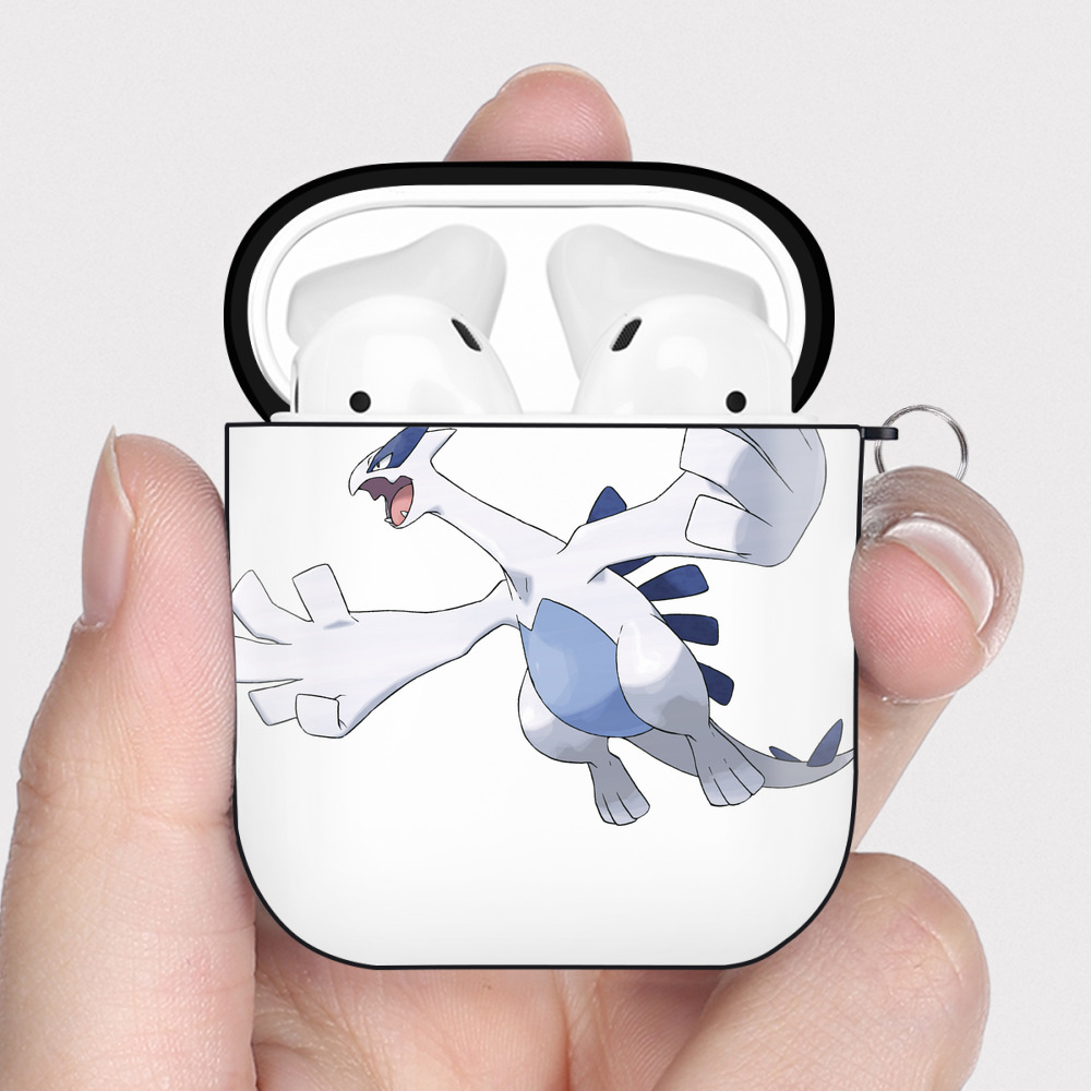 （画像用） ポケットモンスター Pokémon AirPods 第2世代保護ケース ハードシェル ブラック 耐衝撃・防指紋・カラビナ付き