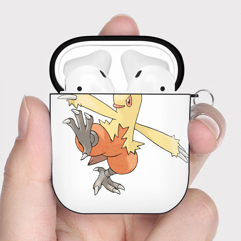 （画像用） ポケットモンスター Pokémon AirPods 第2世代保護ケース ハードシェル ブラック 耐衝撃・防指紋・カラビナ付き