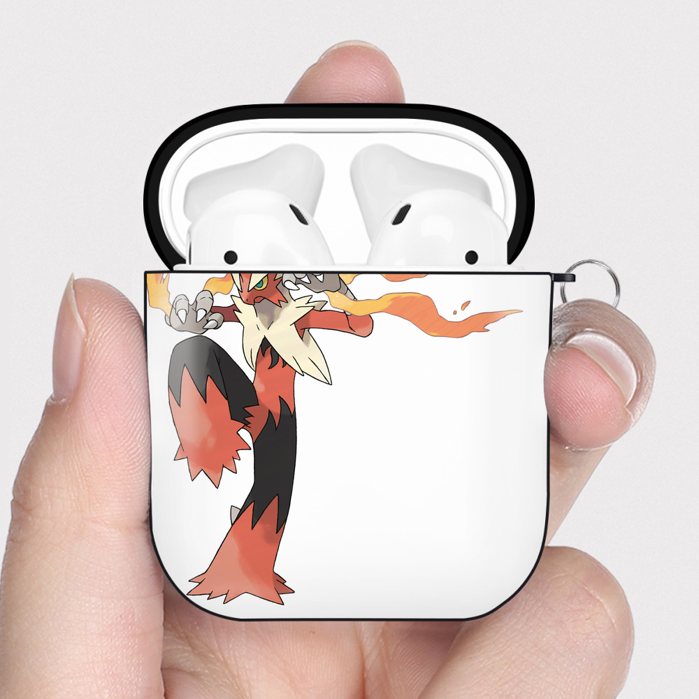 （画像用） ポケットモンスター Pokémon AirPods 第2世代保護ケース ハードシェル ブラック 耐衝撃・防指紋・カラビナ付き