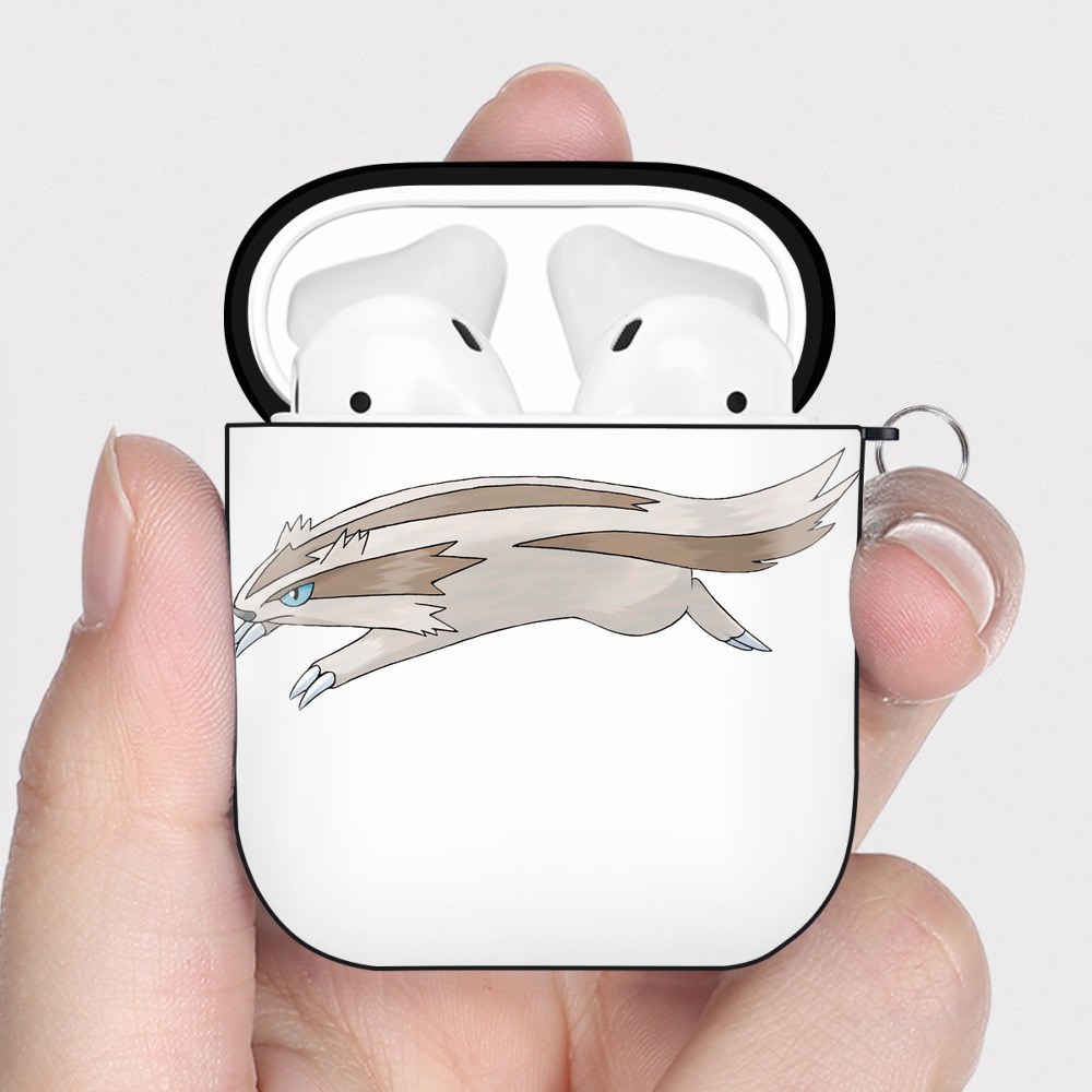 （画像用） ポケットモンスター Pokémon AirPods 第2世代保護ケース ハードシェル ブラック 耐衝撃・防指紋・カラビナ付き