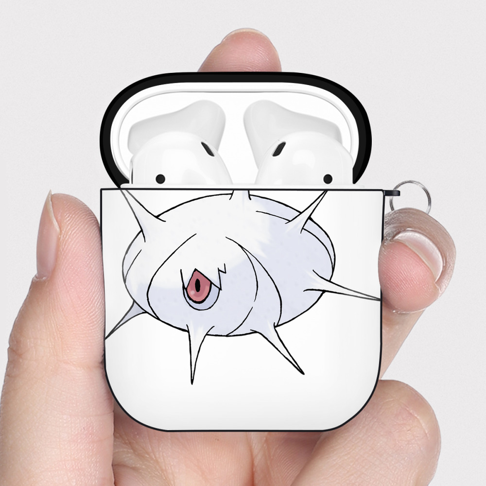 （画像用） ポケットモンスター Pokémon AirPods 第2世代保護ケース ハードシェル ブラック 耐衝撃・防指紋・カラビナ付き