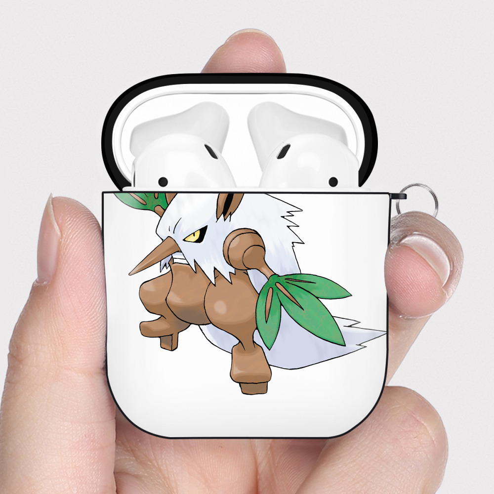 （画像用） ポケットモンスター Pokémon AirPods 第2世代保護ケース ハードシェル ブラック 耐衝撃・防指紋・カラビナ付き