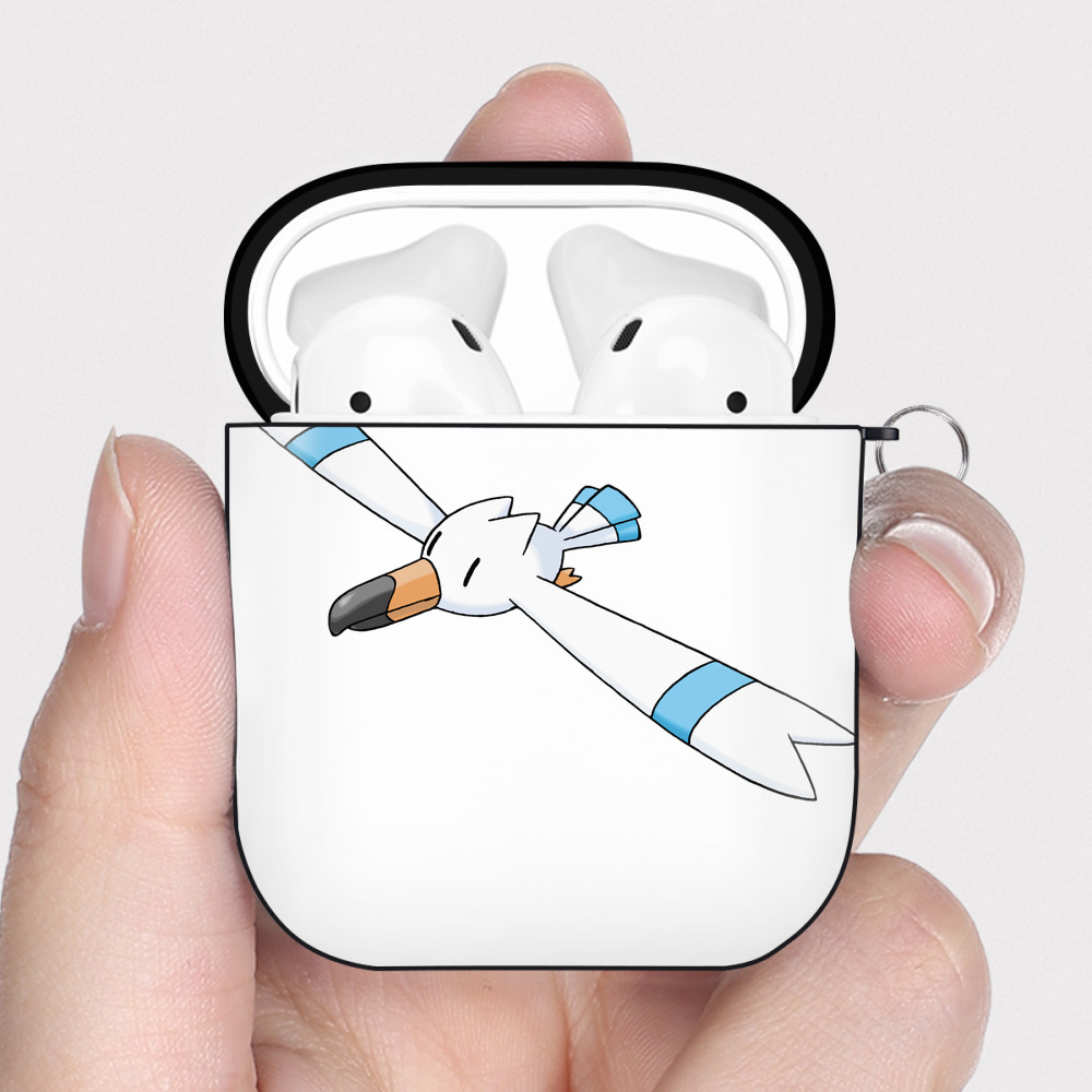 （画像用） ポケットモンスター Pokémon AirPods 第2世代保護ケース ハードシェル ブラック 耐衝撃・防指紋・カラビナ付き