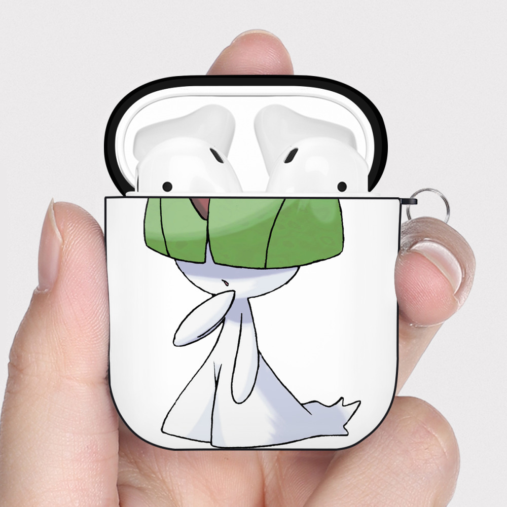 （画像用） ポケットモンスター Pokémon AirPods 第2世代保護ケース ハードシェル ブラック 耐衝撃・防指紋・カラビナ付き