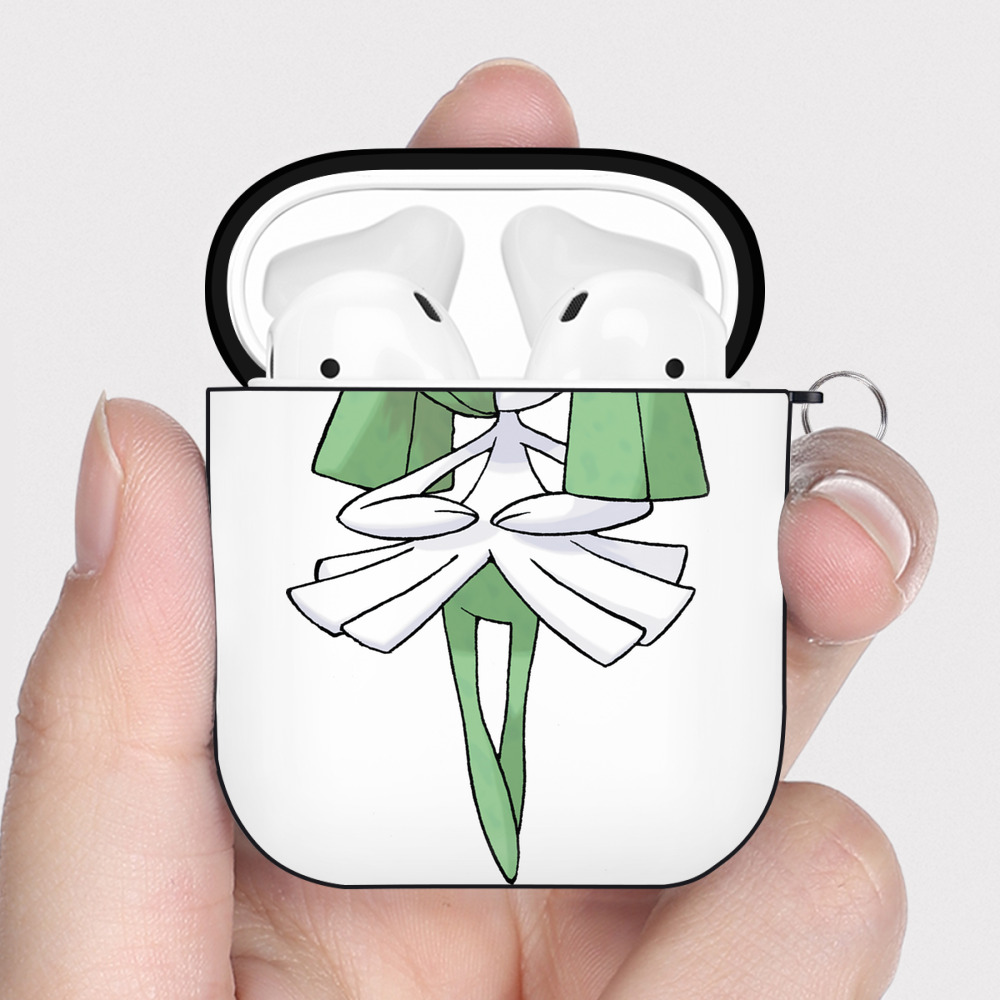 （画像用） ポケットモンスター Pokémon AirPods 第2世代保護ケース ハードシェル ブラック 耐衝撃・防指紋・カラビナ付き