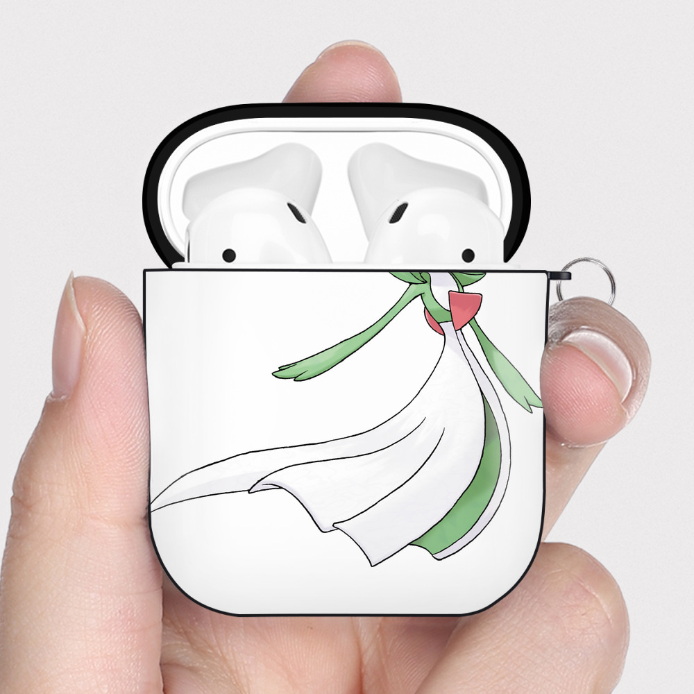 （画像用） ポケットモンスター Pokémon AirPods 第2世代保護ケース ハードシェル ブラック 耐衝撃・防指紋・カラビナ付き
