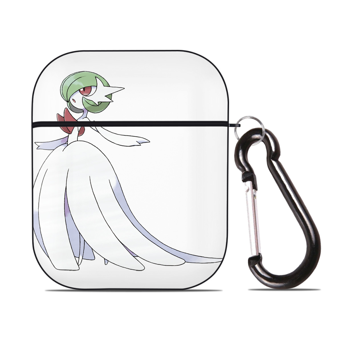 （画像用） ポケットモンスター Pokémon AirPods 第2世代保護ケース ハードシェル ブラック 耐衝撃・防指紋・カラビナ付き