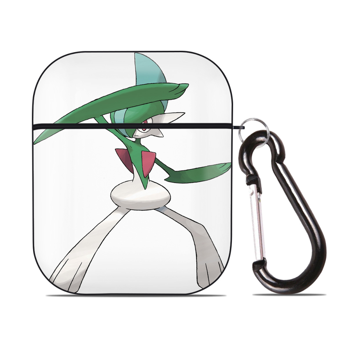 （画像用） ポケットモンスター Pokémon AirPods 第2世代保護ケース ハードシェル ブラック 耐衝撃・防指紋・カラビナ付き