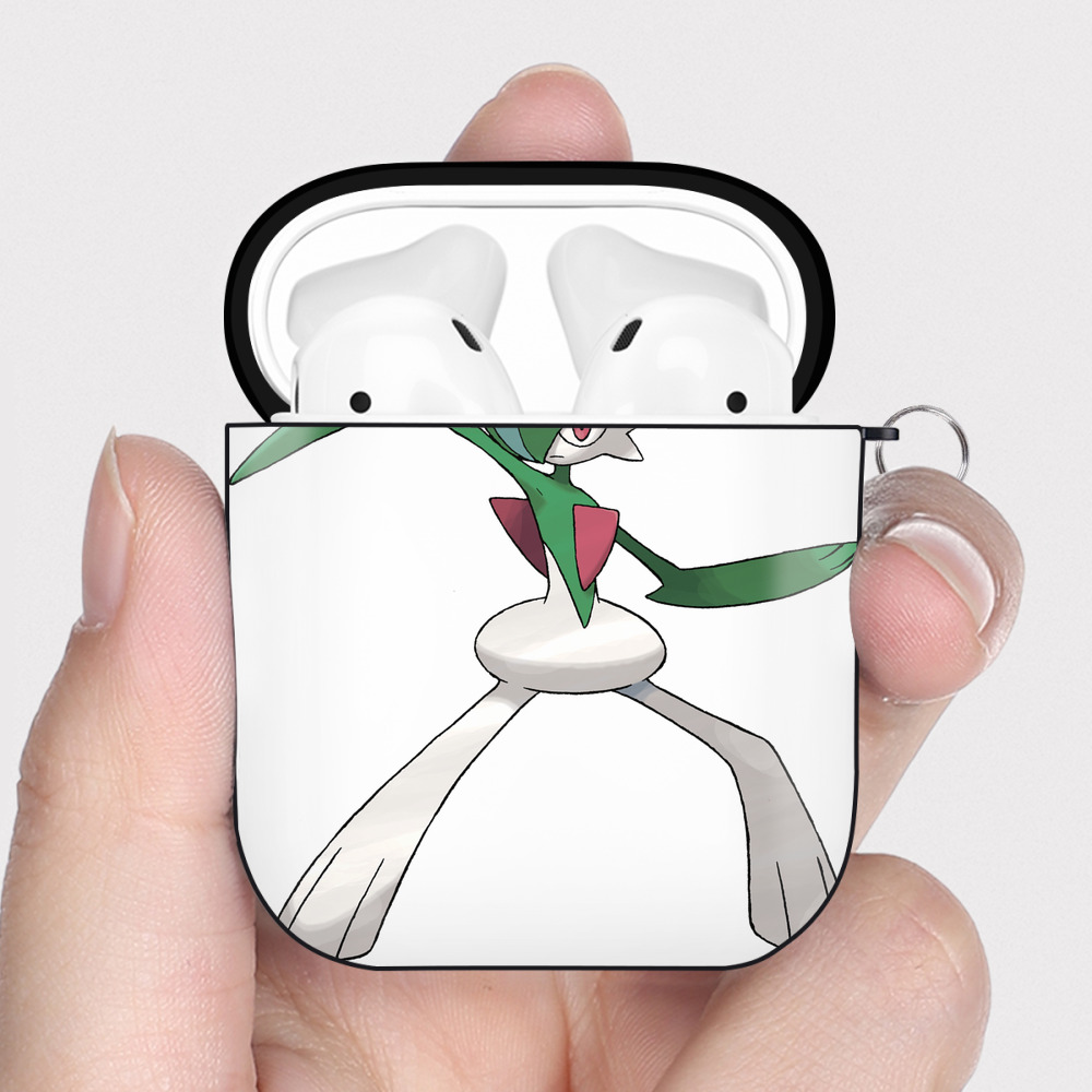 （画像用） ポケットモンスター Pokémon AirPods 第2世代保護ケース ハードシェル ブラック 耐衝撃・防指紋・カラビナ付き