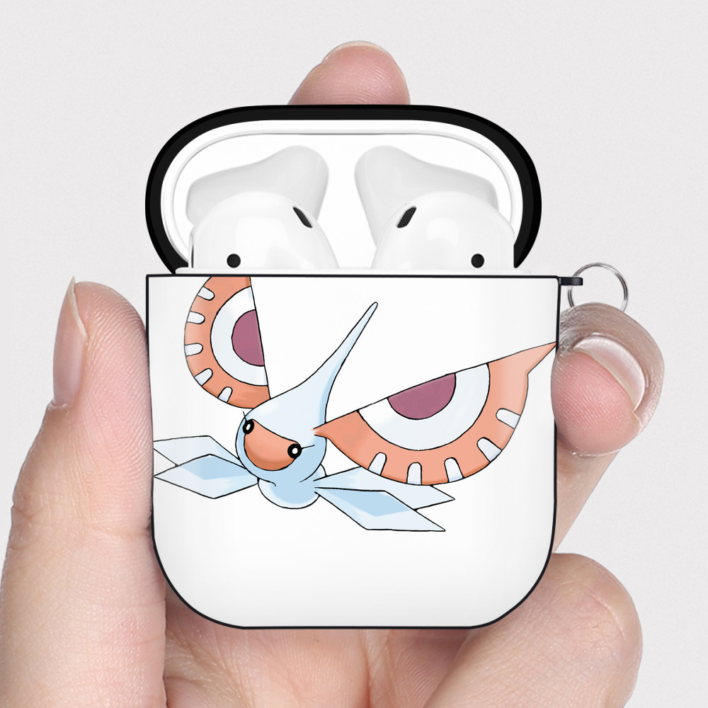 （画像用） ポケットモンスター Pokémon AirPods 第2世代保護ケース ハードシェル ブラック 耐衝撃・防指紋・カラビナ付き