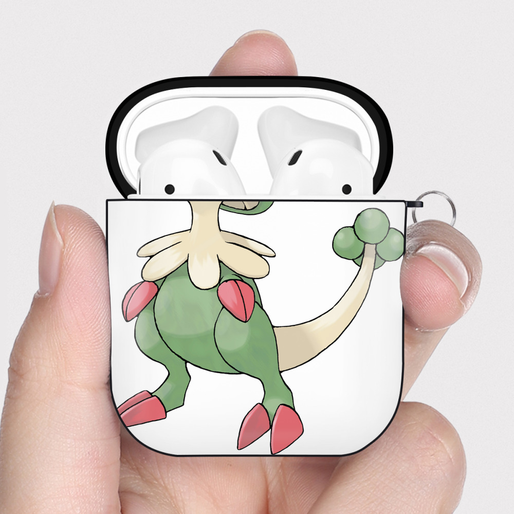 （画像用） ポケットモンスター Pokémon AirPods 第2世代保護ケース ハードシェル ブラック 耐衝撃・防指紋・カラビナ付き