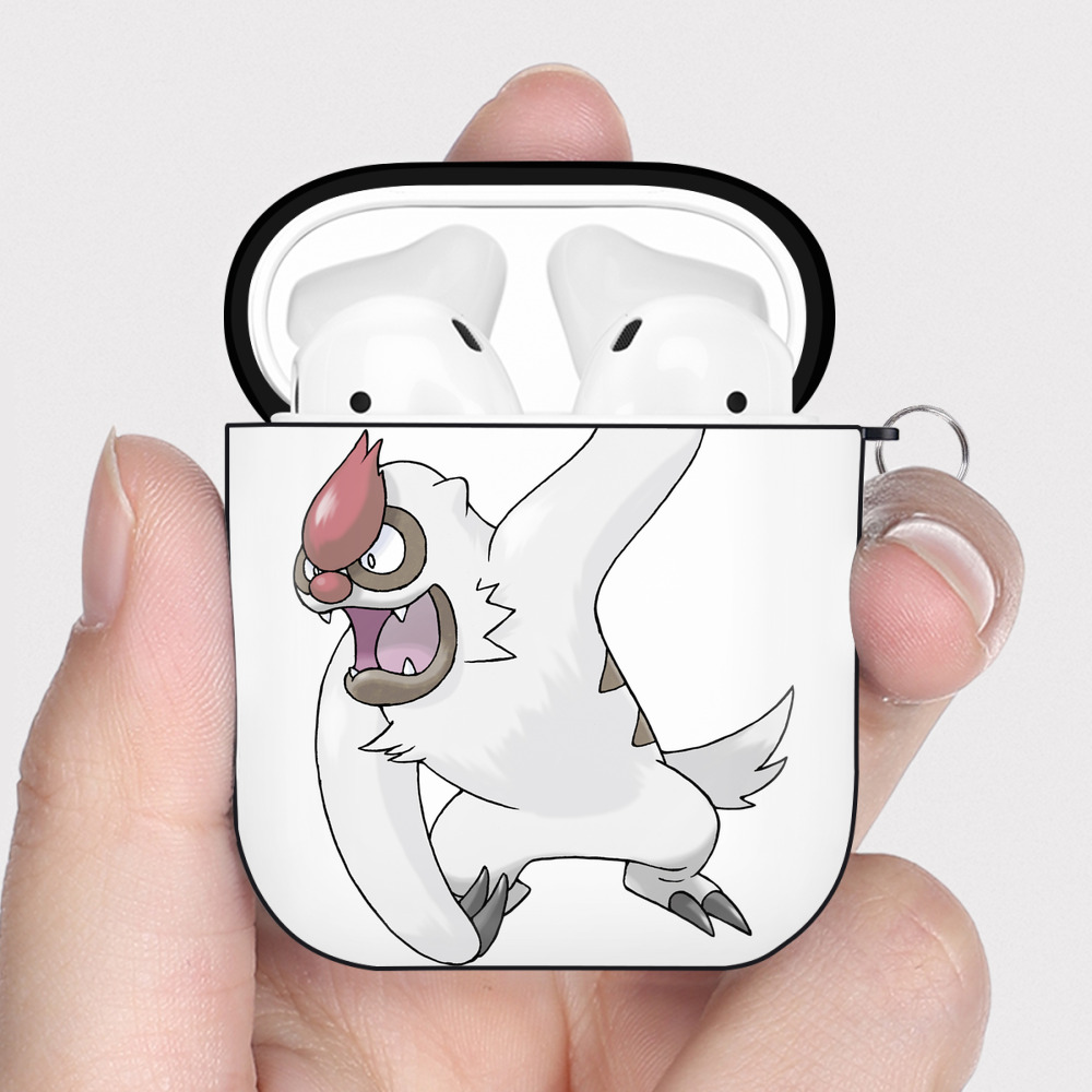 （画像用） ポケットモンスター Pokémon AirPods 第2世代保護ケース ハードシェル ブラック 耐衝撃・防指紋・カラビナ付き