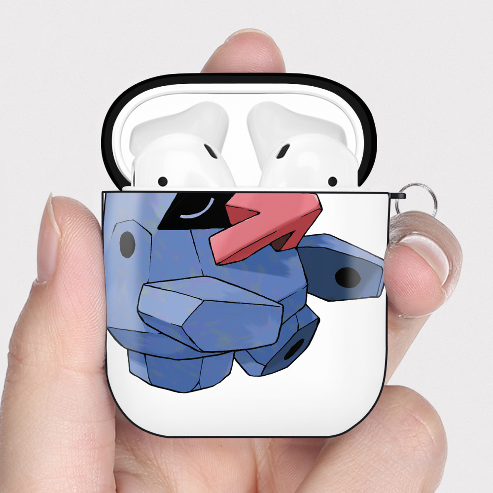 （画像用） ポケットモンスター Pokémon AirPods 第2世代保護ケース ハードシェル ブラック 耐衝撃・防指紋・カラビナ付き
