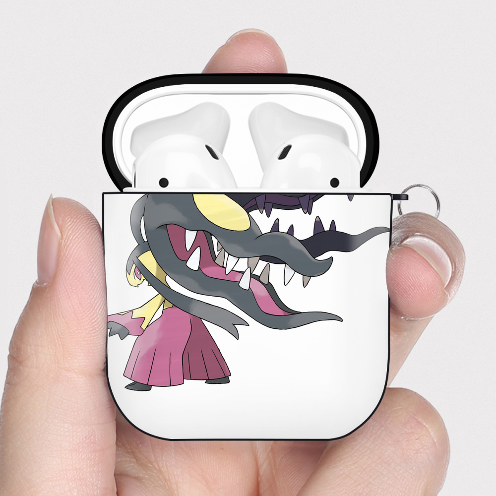（画像用） ポケットモンスター Pokémon AirPods 第2世代保護ケース ハードシェル ブラック 耐衝撃・防指紋・カラビナ付き